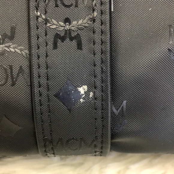 MCM  OVERSIZE TOTE SHOULDER BAG NYLON MONOGRAM BLACK - Picture 8 of 16